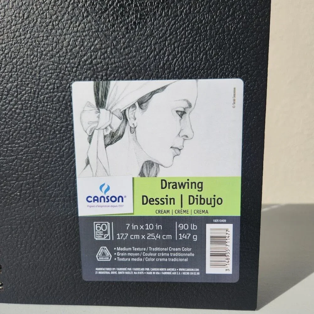 NEW Canson Artist Series Drawing Art Book Journal Notebook Art Supplies Cream